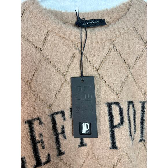 NWT Left Point, Large Brown Super Soft Streetwear Sweater - Picture 3 of 6